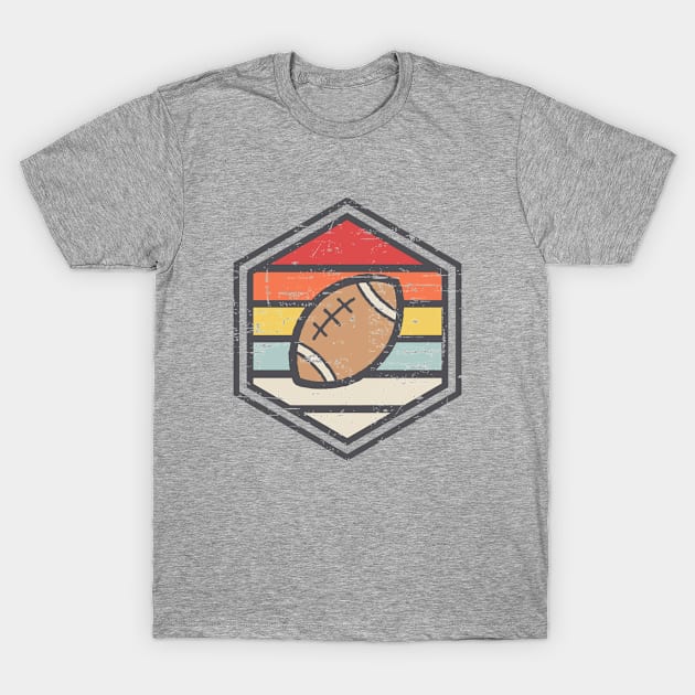 Retro Badge Rugby Light T-Shirt by rojakdesigns